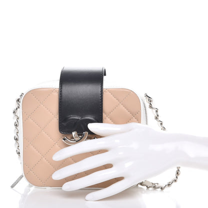 Chanel Lambskin Quilted Tri-Color Mini Camera Case Bag Beige 3 of 8