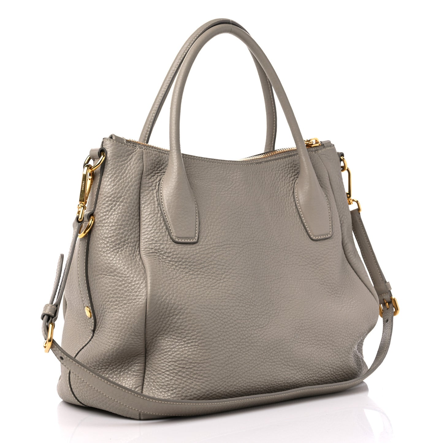 Vitello Daino Shoulder Bag Argilla