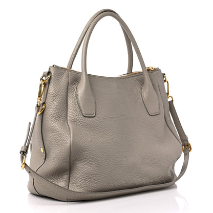 Prada Vitello Daino Shoulder Bag Argilla 3 of 9