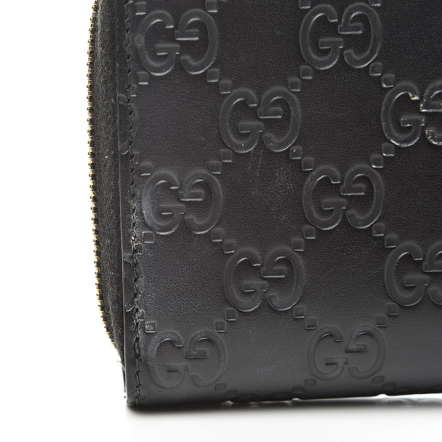 Gucci Guccissima Bow Zip Around Wallet Black 12 of 15