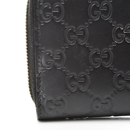 Gucci Guccissima Bow Zip Around Wallet Black 12 of 15
