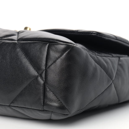 Chanel Lambskin Quilted Large Chanel 19 Flap Black 9 of 9