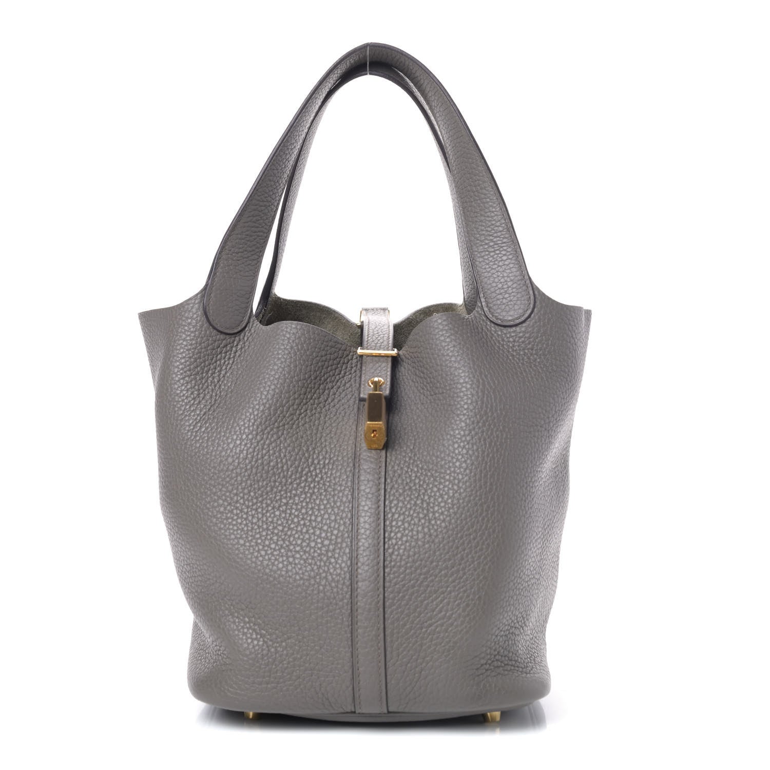 Hermes Taurillon Clemence Picotin Lock 22 MM Etain 1 of 4