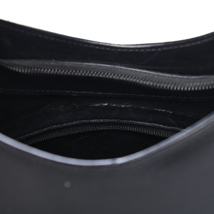 Gucci Smooth Calfskin Bamboo Handle Shoulder Bag Black 12 of 12