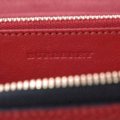 Burberry Calfskin Ziggy Zip Around Wallet Red 6 of 9