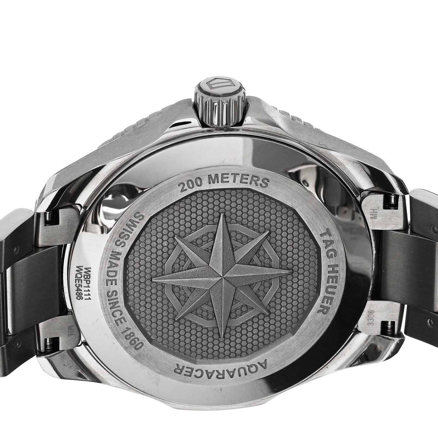 Tag Heuer Stainless Steel 40mm Aquaracer Professional 200 Solargraph Quartz Watch Silver WBP1111 4 of 5