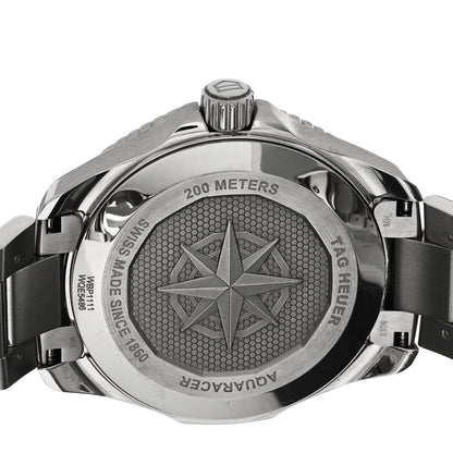 Tag Heuer Stainless Steel 40mm Aquaracer Professional 200 Solargraph Quartz Watch Silver WBP1111 4 of 5