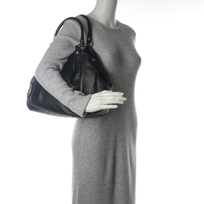 Gucci Guccissima Medium Sukey Tote Black 2 of 7