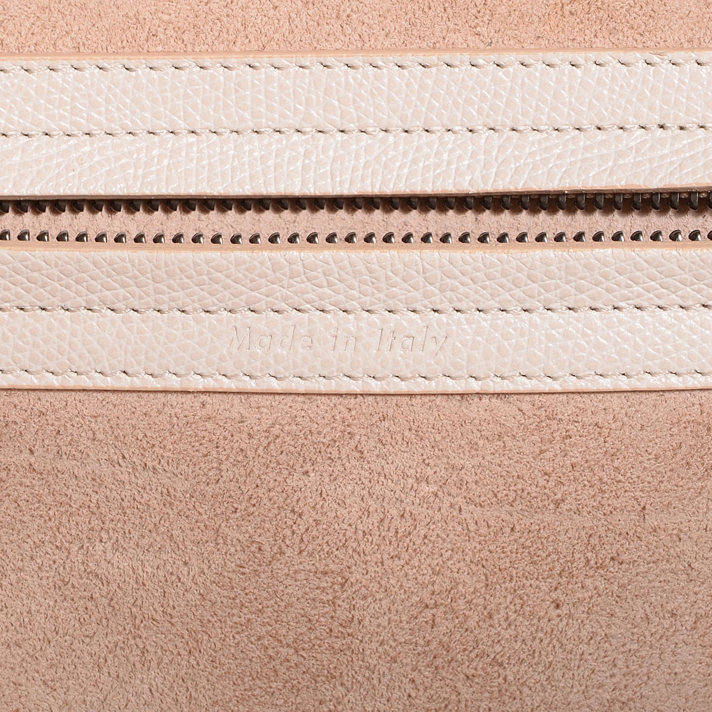 Grained Calfskin Medium Phantom Luggage Cream