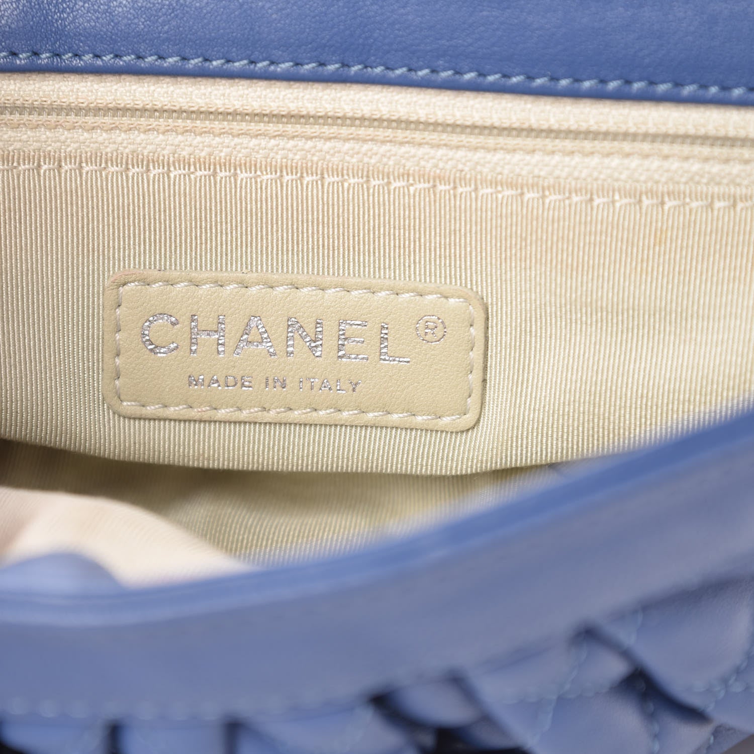 Chanel Washed Lambskin Quilted Mini Chain Around Flap Blue 6 of 10
