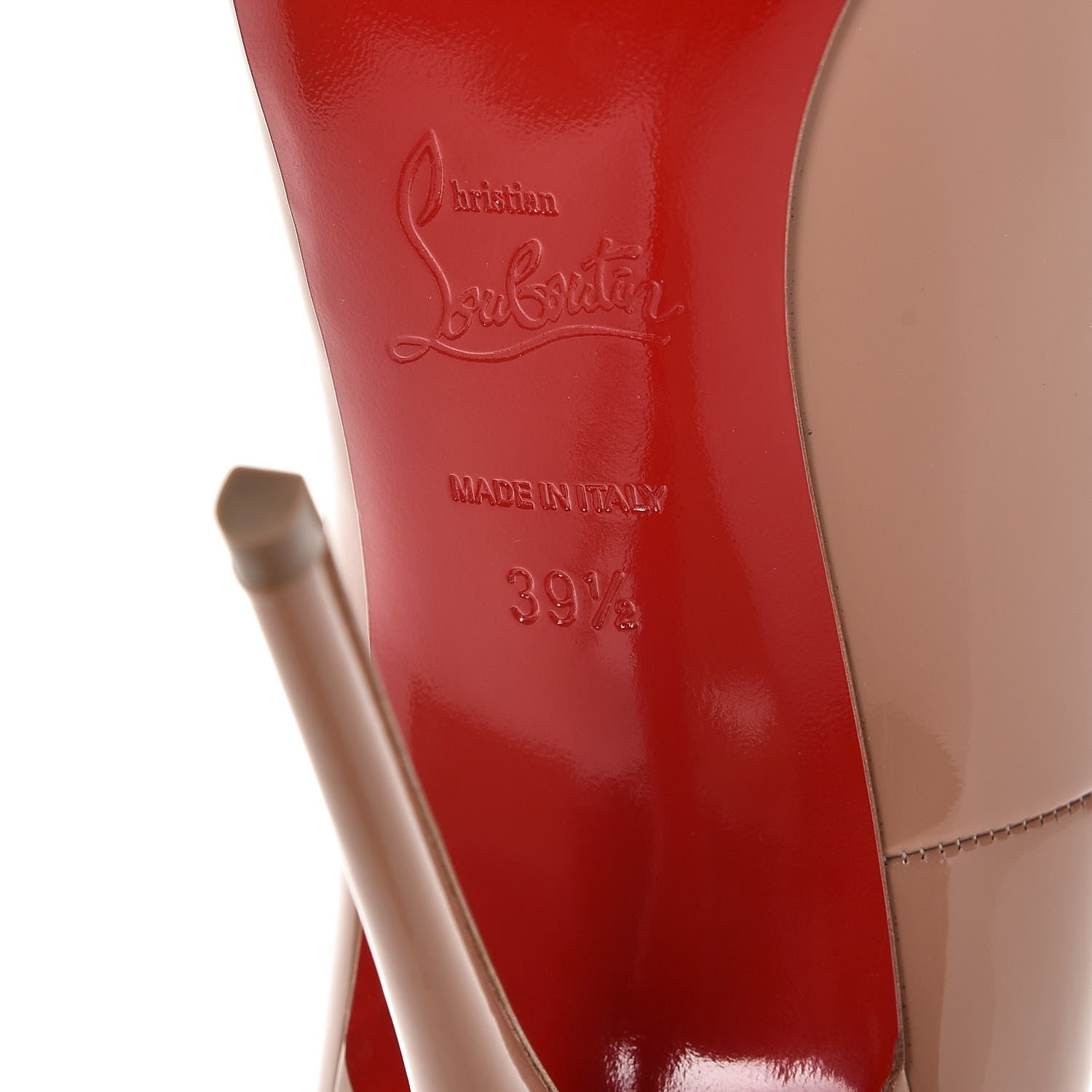 Christian Louboutin Patent So Kate 120 Pumps 39.5 Nude 6 of 8