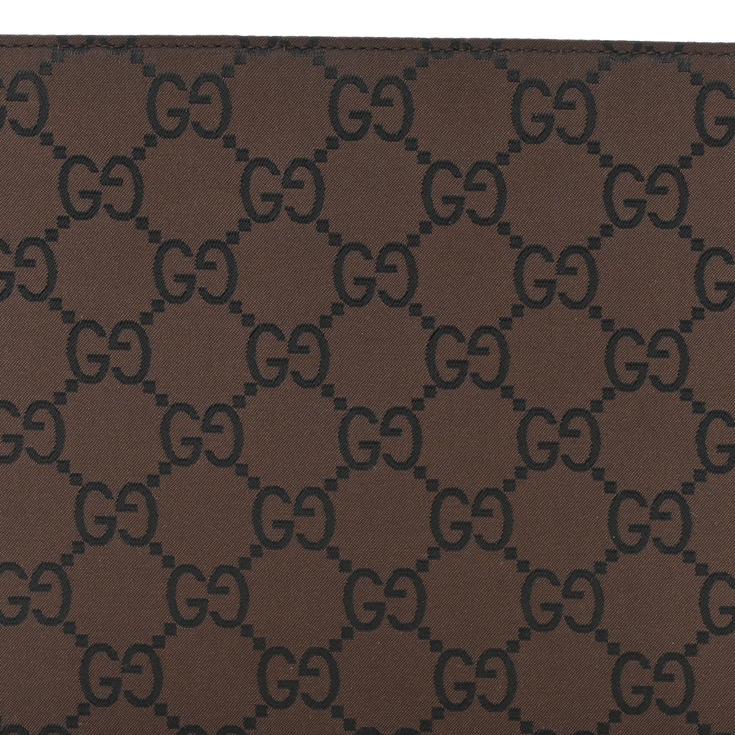 Gucci Nylon Monogram Flat Shoulder Bag Brown 8 of 10