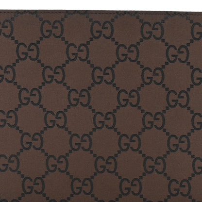 Gucci Nylon Monogram Flat Shoulder Bag Brown 8 of 10