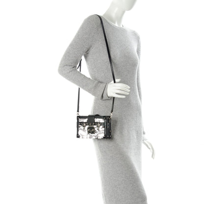 Louis Vuitton Sequins Leopard Petite Malle Black Gris 2 of 7