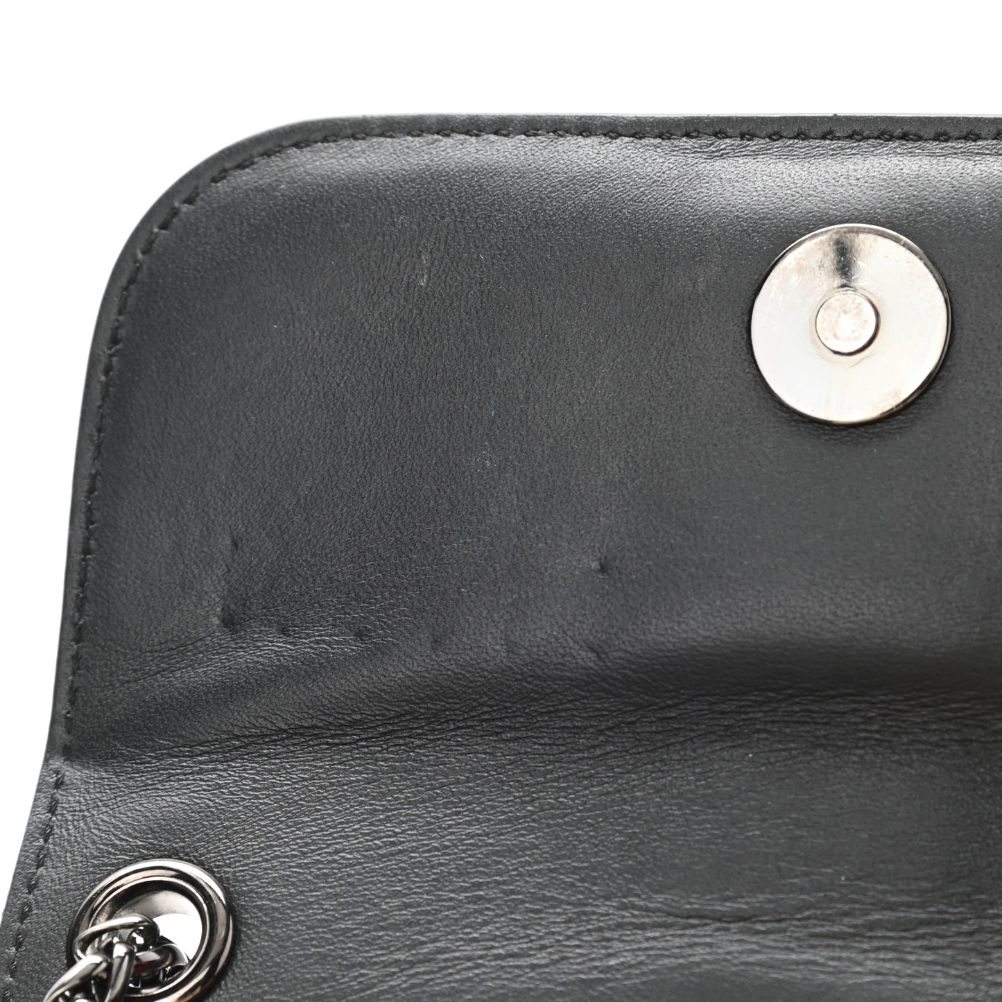 Calfskin Spikes Sweety Charity Crossbody Bag Black