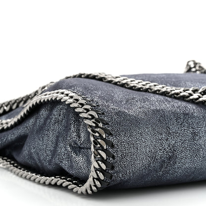 Stella McCartney Metallic Shaggy Deer Small Falabella Tote Navy 9 of 10