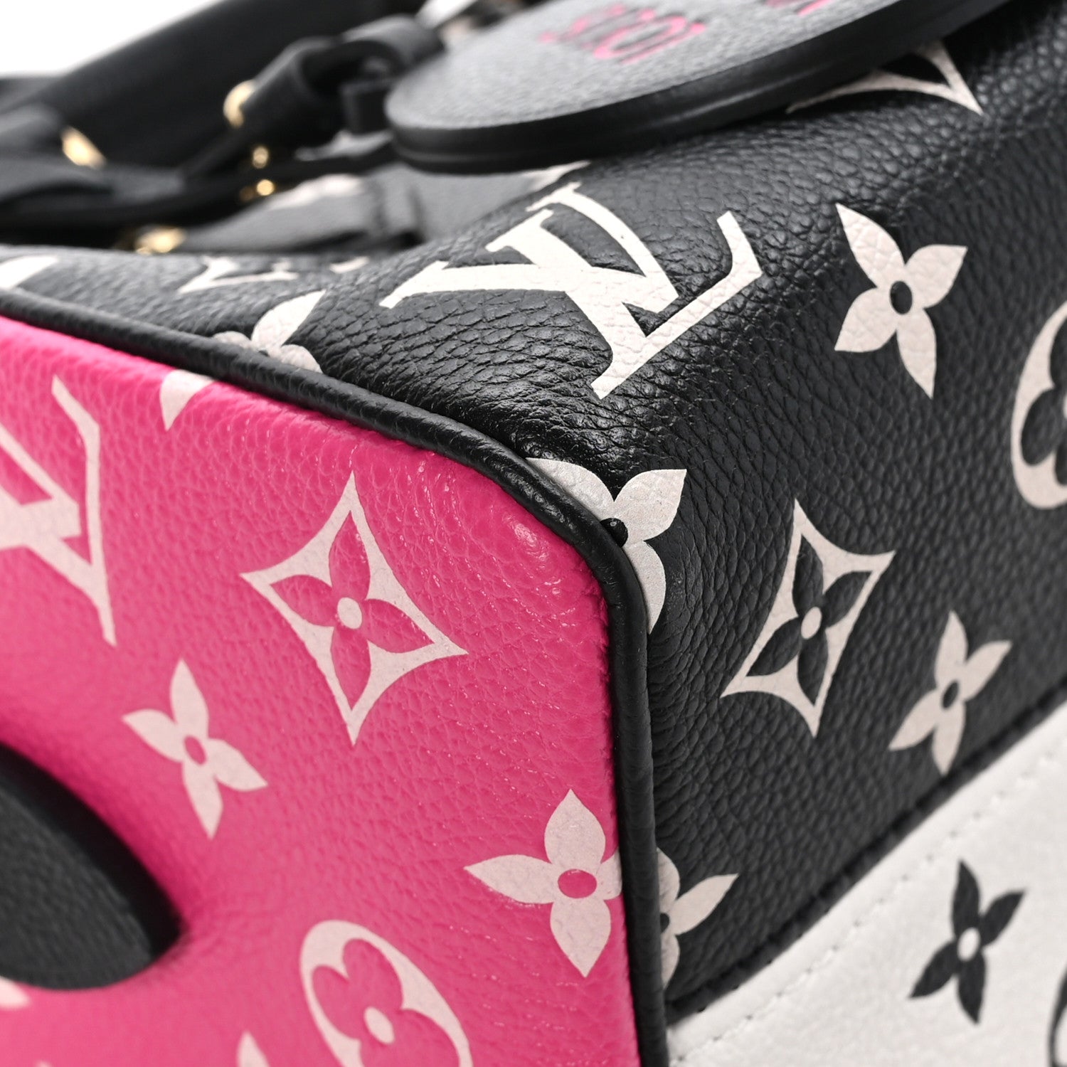 Louis Vuitton Empreinte Monogram Spring in the City Speedy Bandouliere 20 Black White Pink 8 of 12