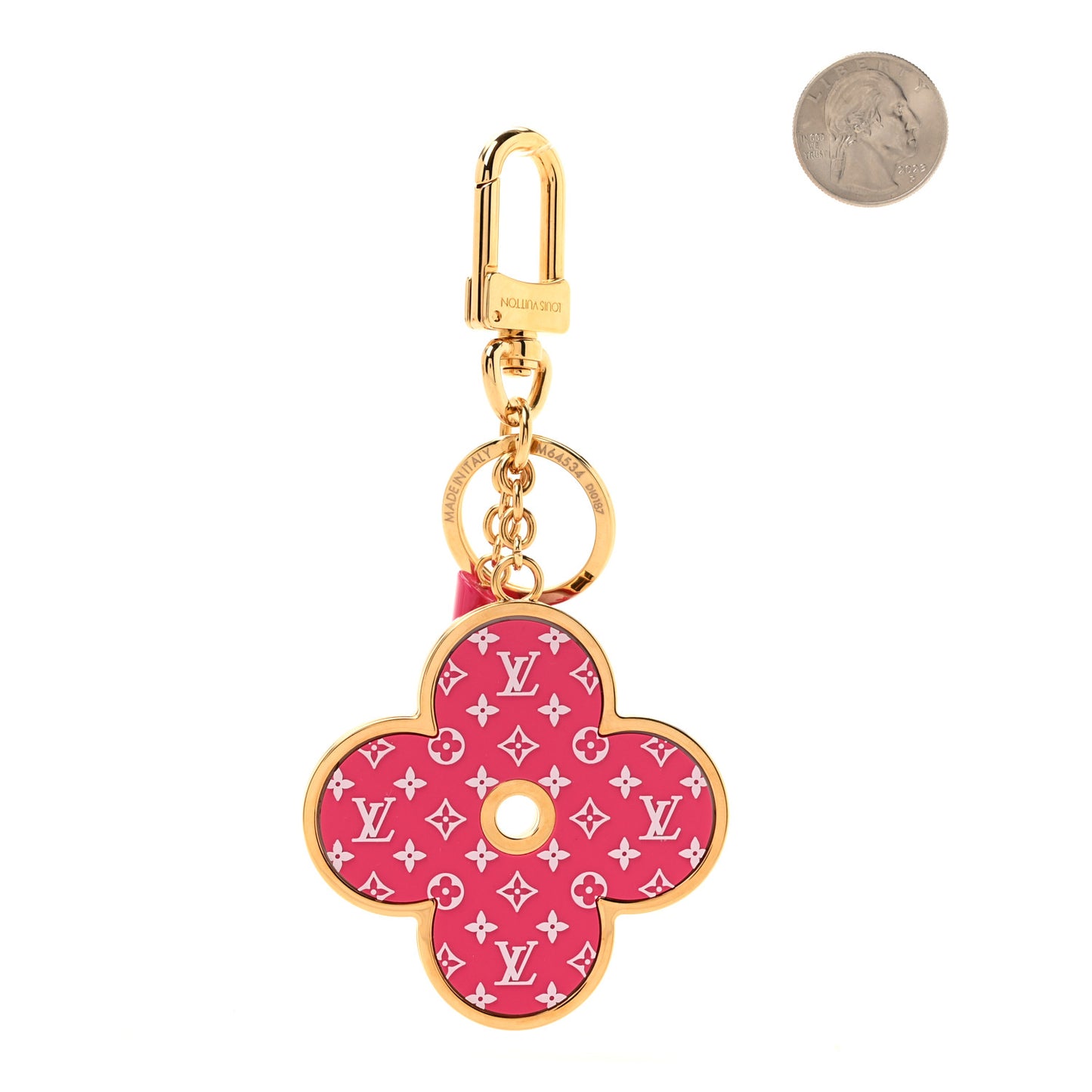 Monogram All Over Bag Charm Key Holder