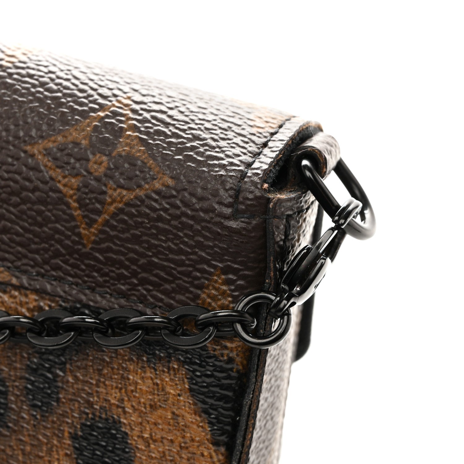 Louis Vuitton Monogram Animal Print Pochette Felicie Chain Wallet 17 of 19