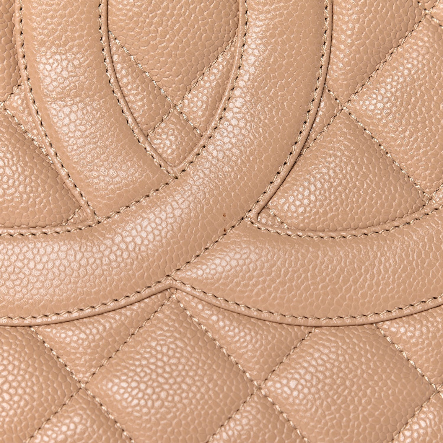 Chanel Caviar Quilted Medallion Tote Beige 10 of 10