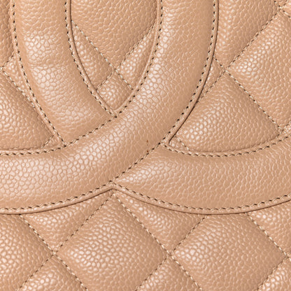 Chanel Caviar Quilted Medallion Tote Beige 10 of 10