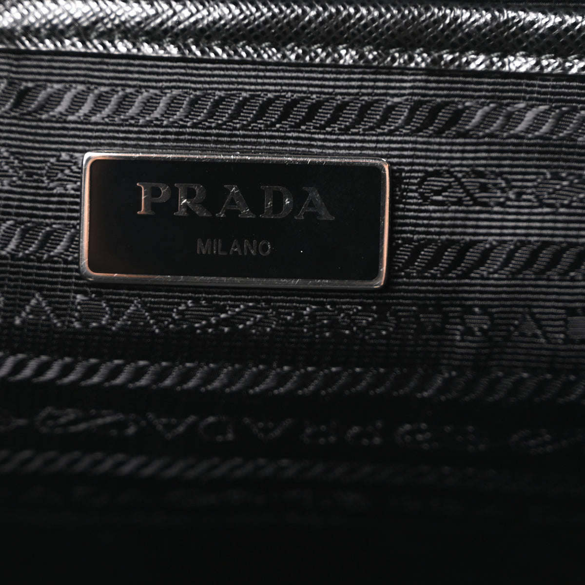 Prada Tessuto Nylon Saffiano Vela Backpack Black 6 of 10