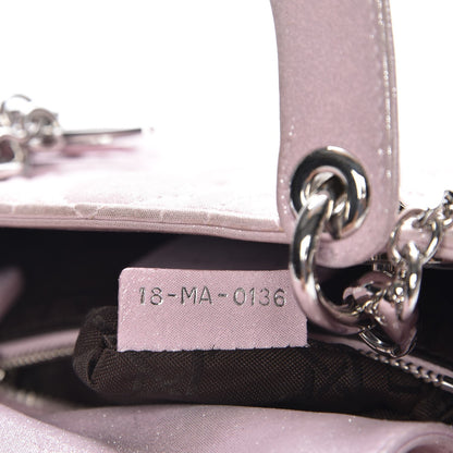 Christian Dior Metallic Calfskin Cannage Mini Lady Dior Pink 7 of 9