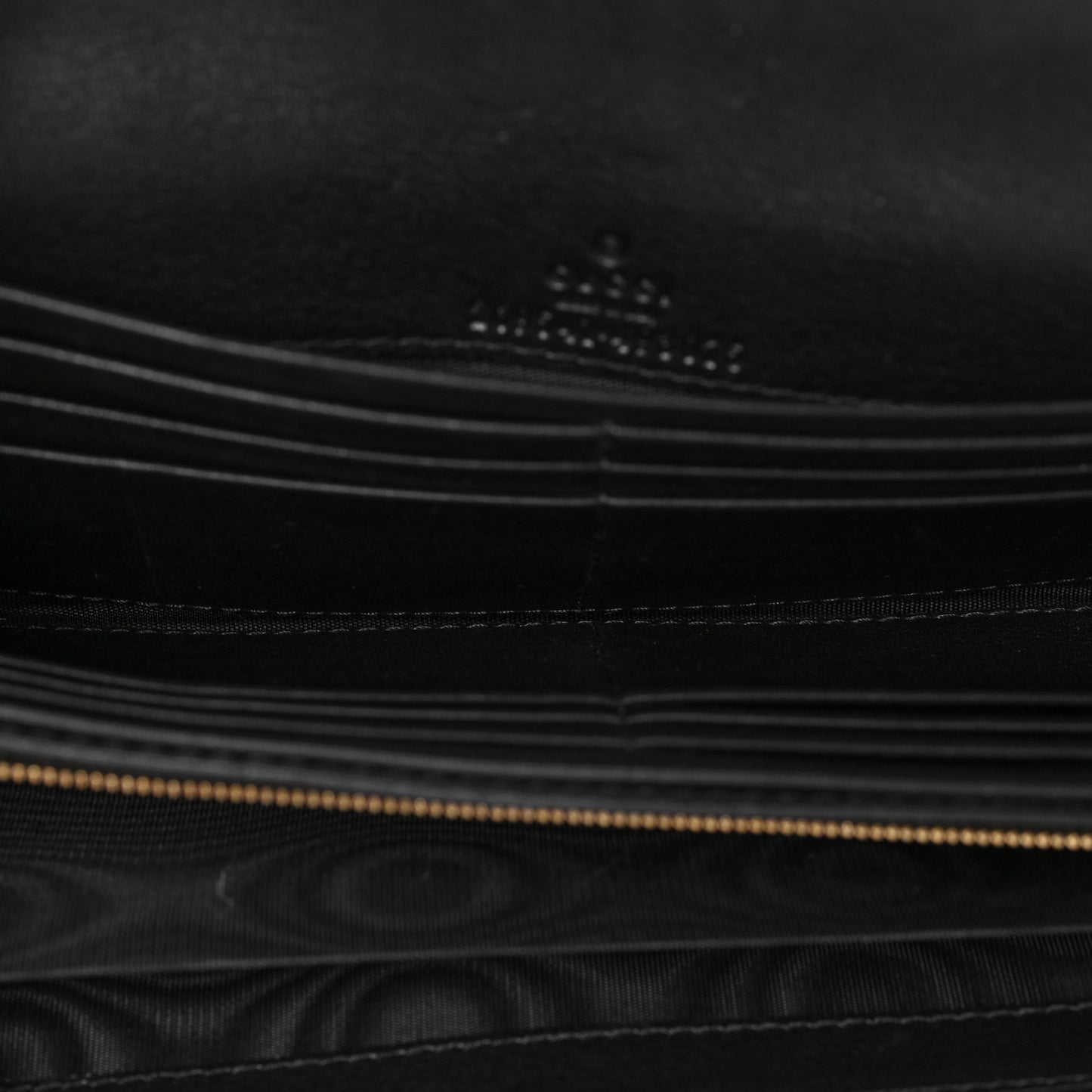 Soft Microguccissima Dice Chain Wallet Black