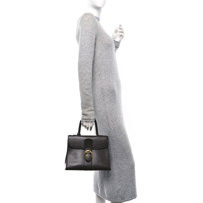 Delvaux Grained Calfskin MM Brillant Satchel Brown 2 of 9