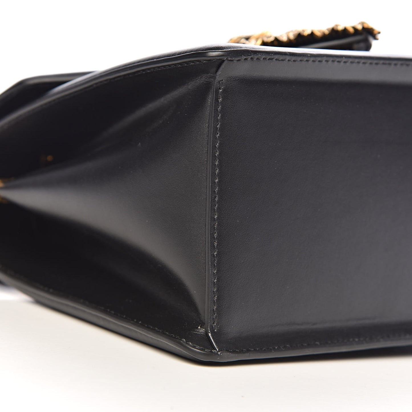 Calfskin Tweed Chevron Medium Devotion Top Handle Bag Black