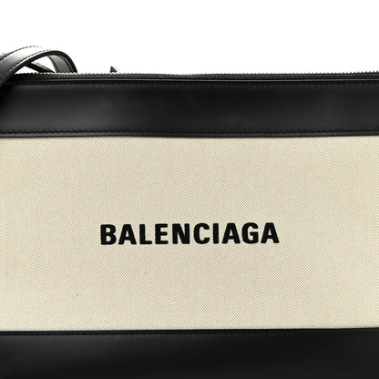 Balenciaga Cotton Canvas Pochette Crossbody Bag Black 8 of 10