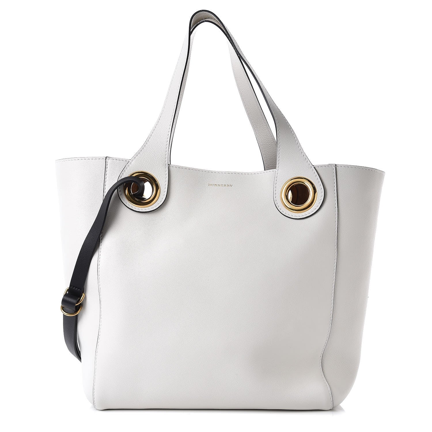 Burberry Calfskin Grommet Detail Tote White 1 of 8