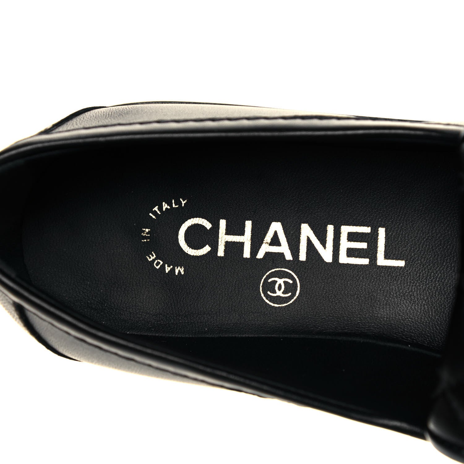 Chanel Lambskin Quilted CC Turnlock Loafers 36.5 Black 7 of 8