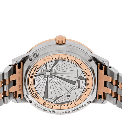 Jaeger-LeCoultre Stainless Steel 18K Rose Gold Alligator Diamond Bezel 34mm Rendez-Vous Quartz Watch 344.D.68 4 of 4