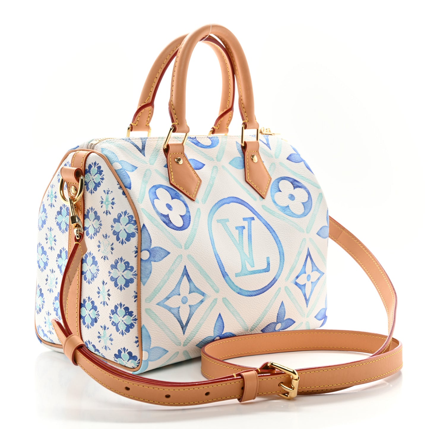 Monogram Tiles By The Pool Speedy Bandouliere 25 Lagoon Blue