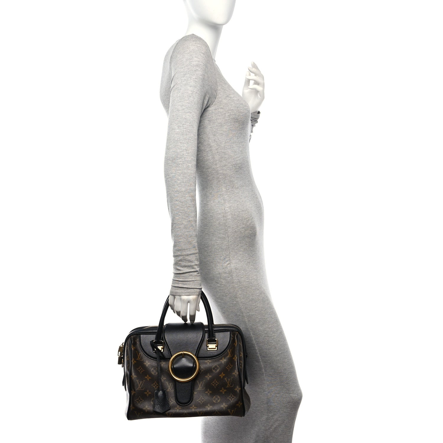 Louis Vuitton Monogram Golden Arrow Speedy Black 3 of 10