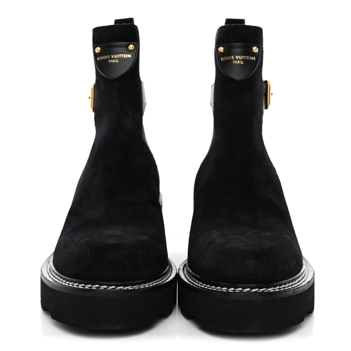 LV Suede Beaubourge Ankle Boot 39 Black