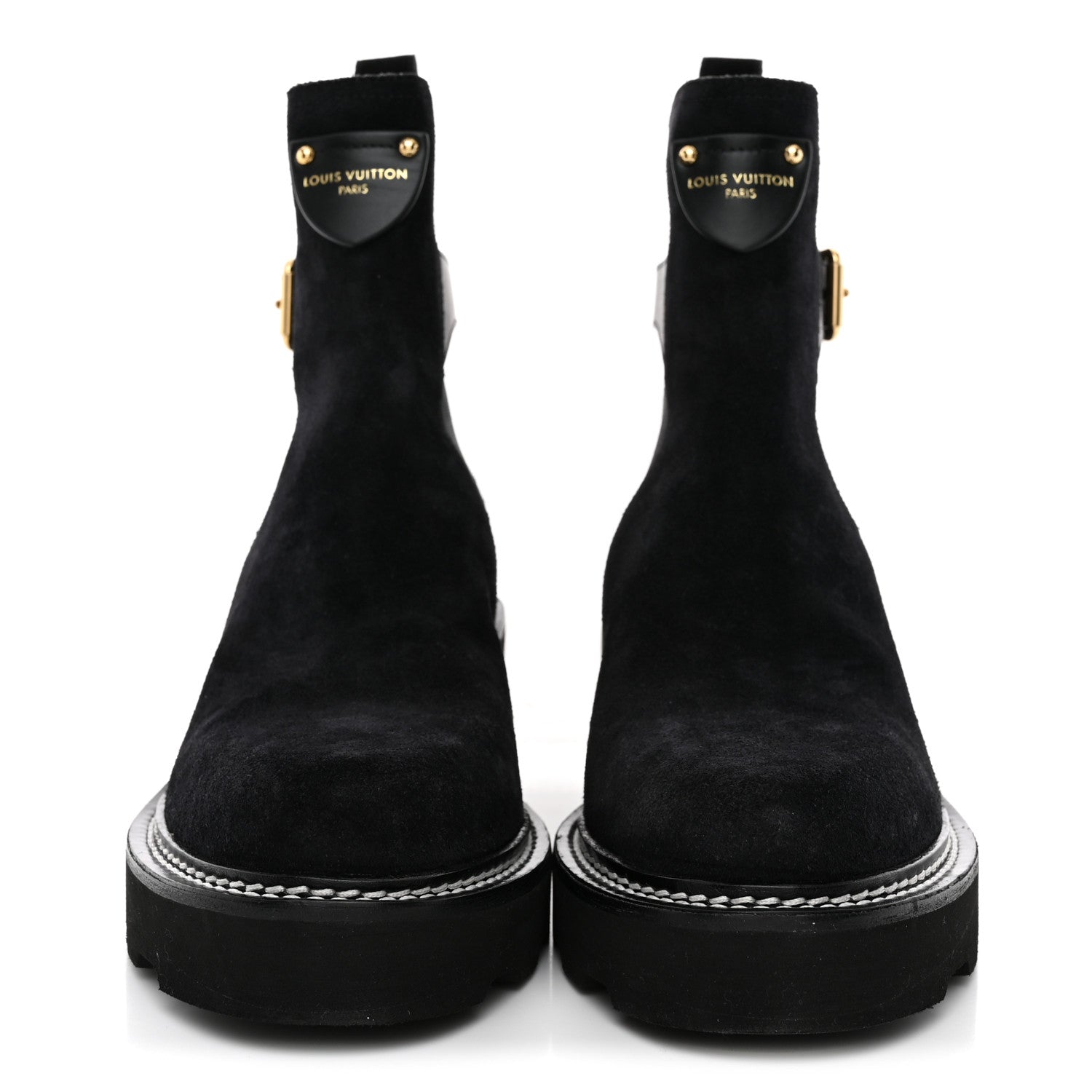 Louis Vuitton LV Suede Beaubourge Ankle Boot 39 Black 3 of 9