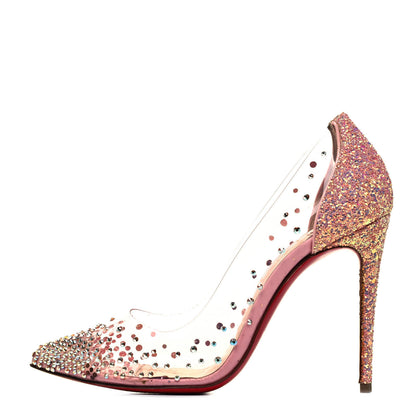 Christian Louboutin PVC Glitter Degrastrass 100 Pumps 35 Pink 1 of 8
