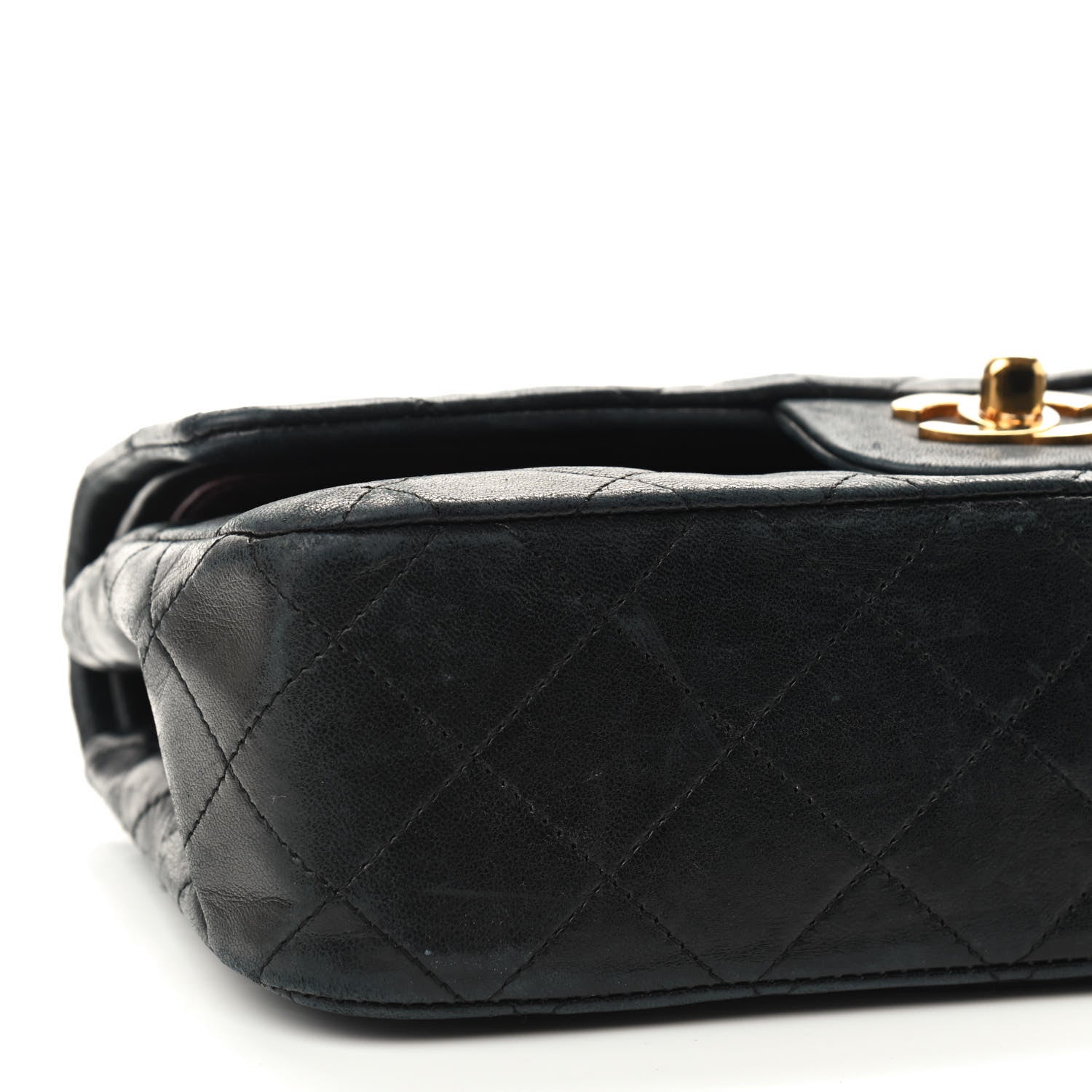 Chanel Lambskin Quilted Small Double Flap Black 9 of 14
