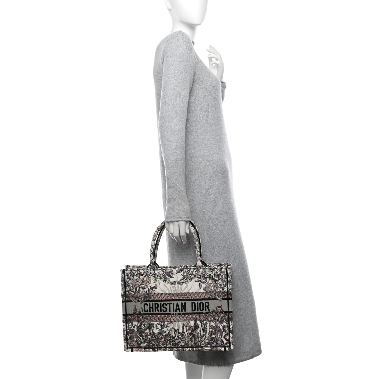 Canvas Embroidered Medium 4 Saisons Hiver Soleil Book Tote Multicolor