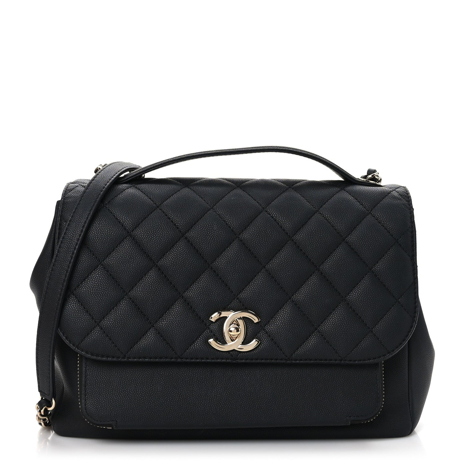 Chanel Caviar Quilted Large Business Affinity Flap Black 1 of 9