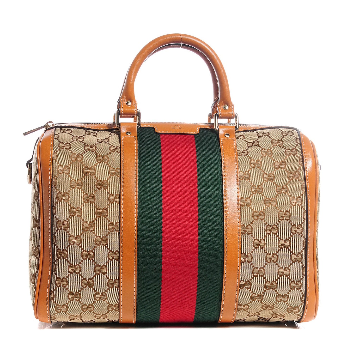 Monogram Vintage Web Medium Boston Tobacco