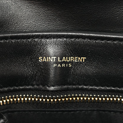 Saint Laurent SAINT LAURENT Calfskin Y Quilted Monogram Toy Loulou Crossbody Bag Black 6 of 13