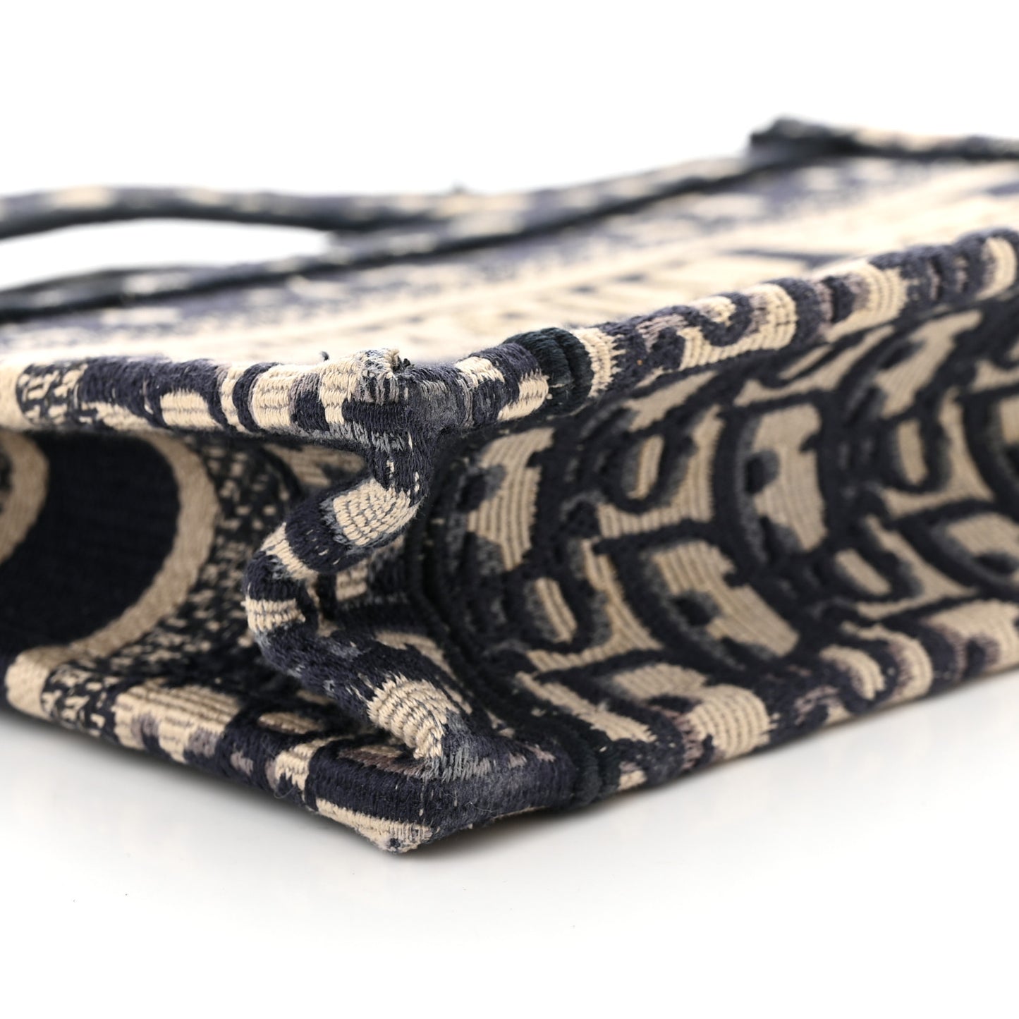 Oblique Mini Book Tote Blue Multicolor