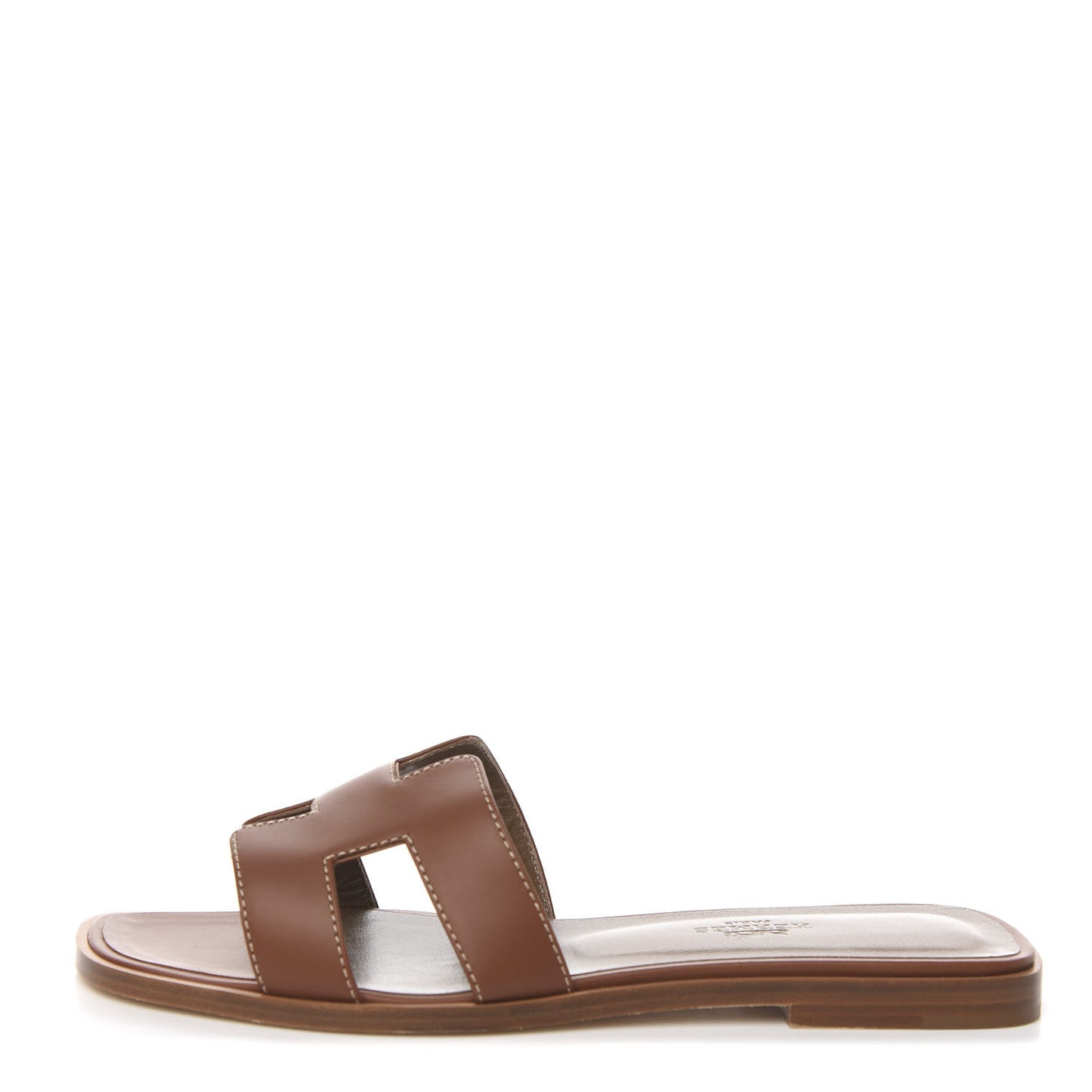 Box Calfskin Oran Sandals 37 Gold