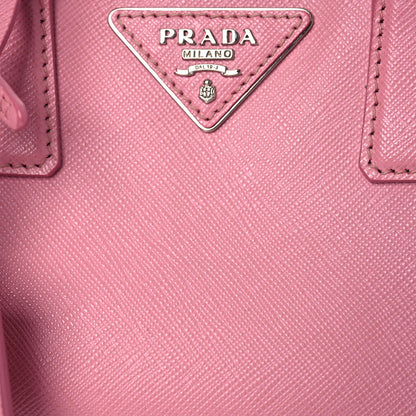Prada Saffiano Lux Top Handle Crossbody Bag Rosa 12 of 21
