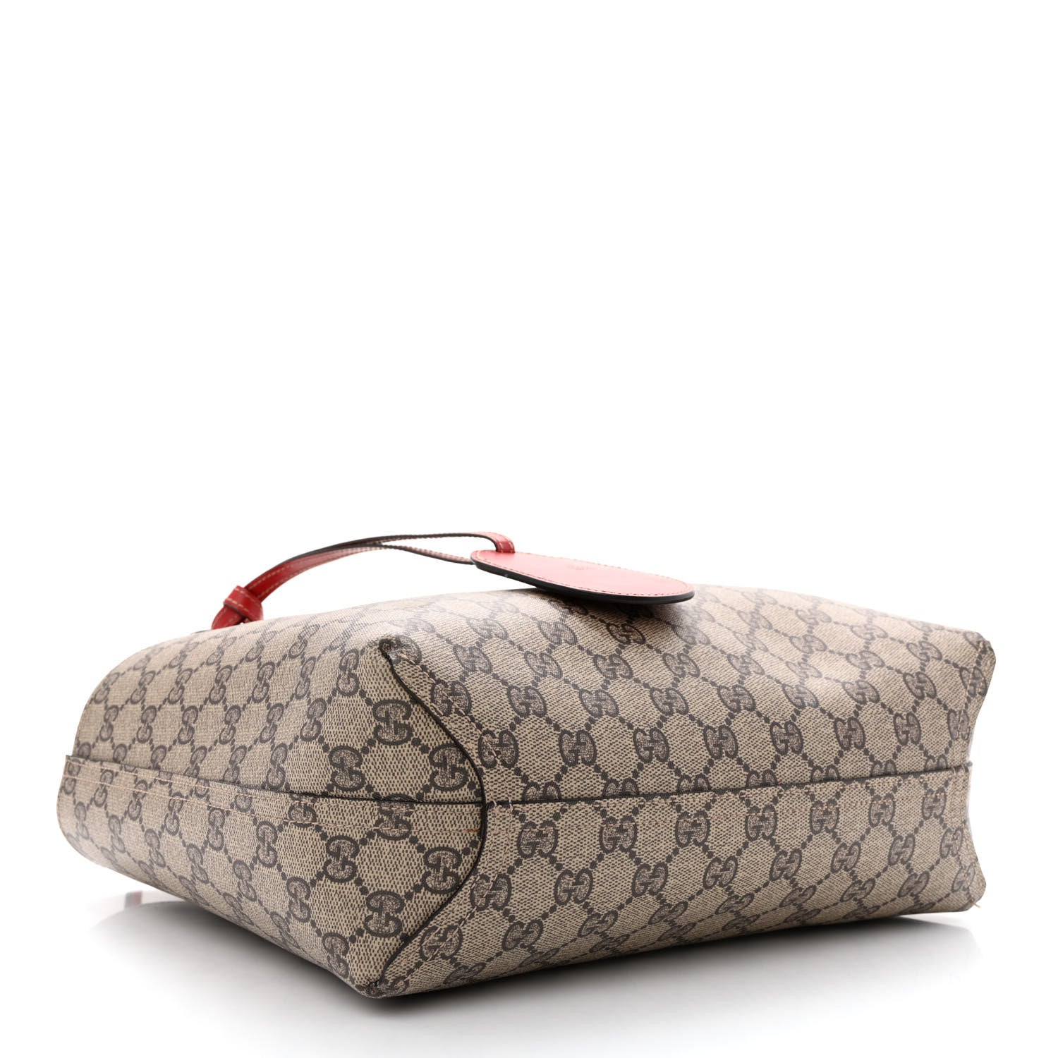 Gucci GG Supreme Monogram Small Reversible Tote Beige Red 19 of 24
