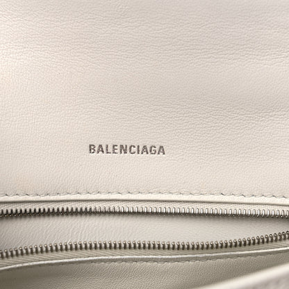 Balenciaga Grained Calfskin Small Hourglass Top Handle Bag White 6 of 15