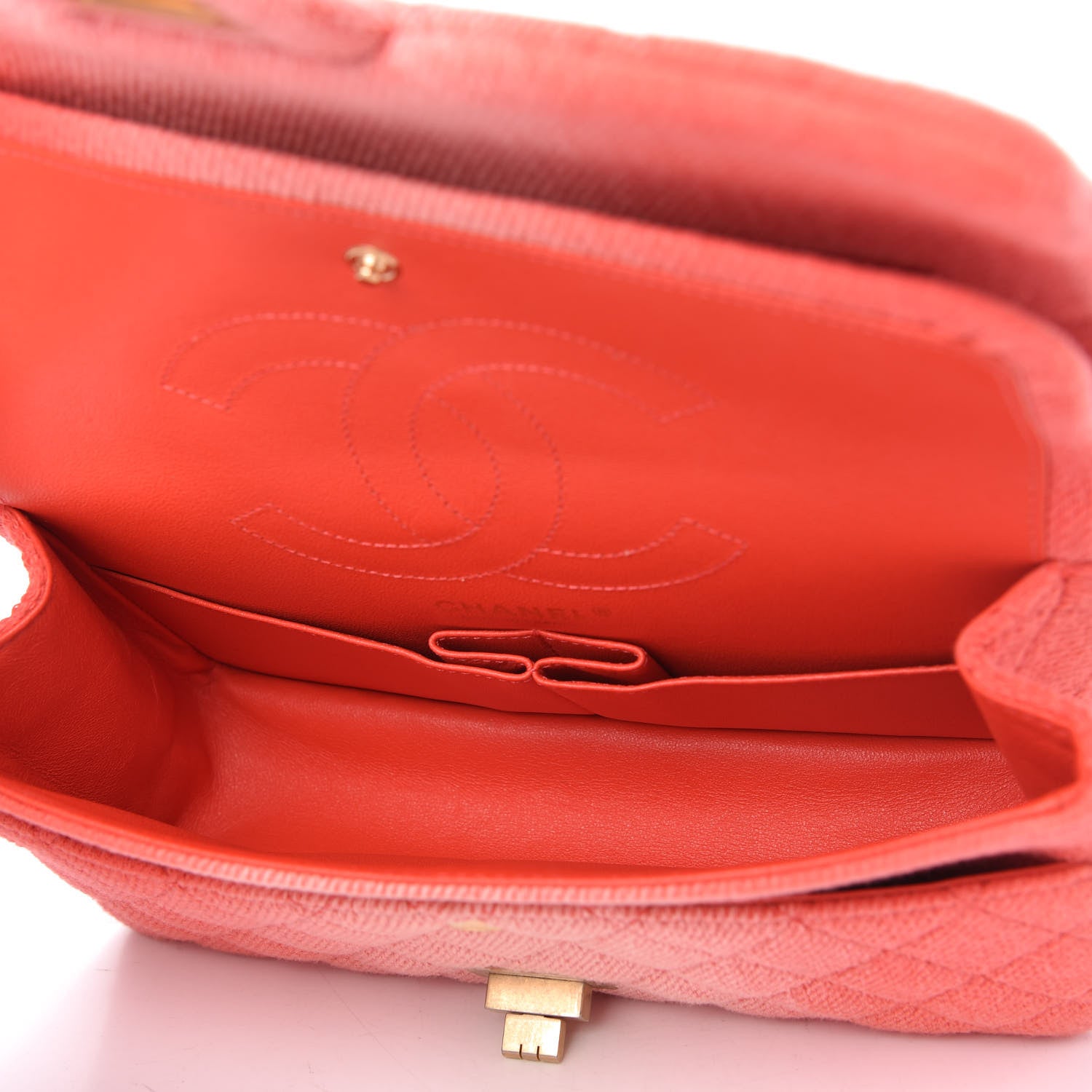 Chanel Ombre Denim Quilted 2.55 Reissue 225 Flap Coral 5 of 10